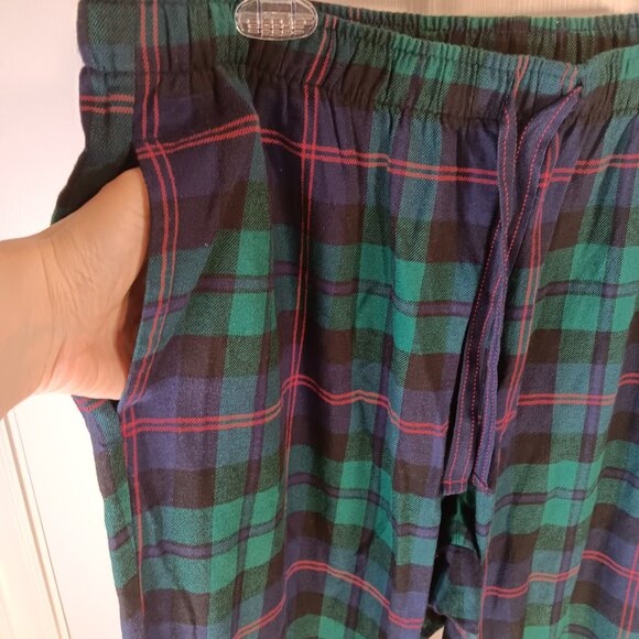 Old Navy NWT Green Blue Plaid Pajama Lounge PJ Sleep Pants Unisex Men's Size XL - Picture 7 of 15